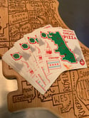 (WHITE) Chicago Pizza Shirt +Box+Sticker Combo