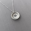 Sterling Silver Zinnia Necklace No. 2