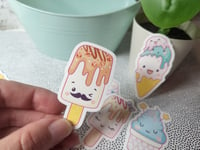 Image 4 of Pastel Kawaii Cute Ice Cream Sticker Pack (8 Pack)