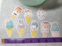 Pastel Kawaii Cute Ice Cream Sticker Pack (8 Pack)