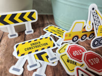 Image 2 of Construction Equipment Heavy Machinery Assorted Stickers (21 Pack)