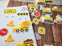 Construction Equipment Heavy Machinery Assorted Stickers (21 Pack)