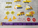 Construction Equipment Heavy Machinery Assorted Stickers (21 Pack)