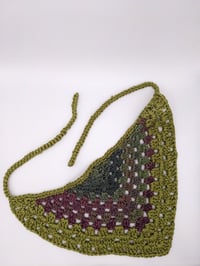 Boho Sage Crochet Bandana