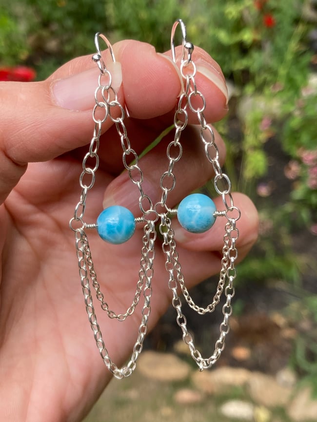 Larimar 2025 dangle earrings