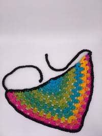 Full Rainbow Boho Crochet Bandana