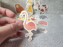 Assorted Cute Cartoon Animals Sticker Pack (22 Pack)