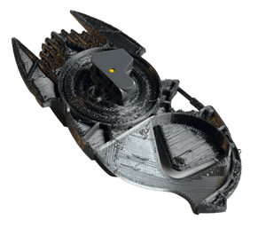 Image of Bionicle Toa Hagah Shield by KingSidorak (Toa Pouks, FDM Plastic-printed, Gunmetal Gray)