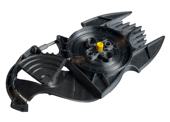 Image of Bionicle Toa Hagah Shield by KingSidorak (Toa Pouks, FDM Plastic-printed, Gunmetal Gray)