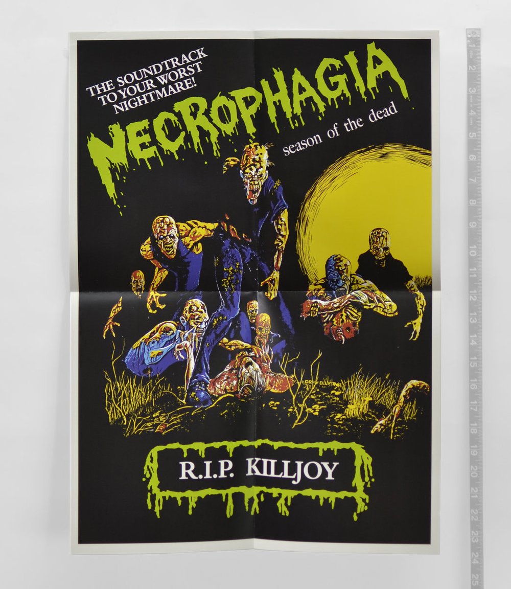 NECROPHAGIA - SEASON OF THE DEAD BLUE / YELLOW VINYL (WITH POSTER)