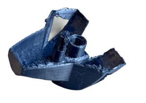 Image of Bionicle Toa Nuva Chestplate (Toa Kualus, FDM Plastic-printed, Metal Blue)