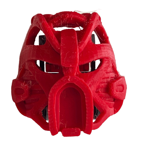 Bionicle Adaptive Kanohi Hau Galva (Toa Tahu Nuva, FDM Red) | DuckBricks