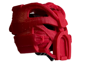 Image of Bionicle Adaptive Flight Kanohi Hau by Galva (Toa Tahu Nuva, FDM Plastic-printed, Red)