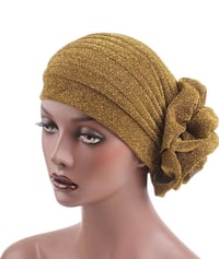 Gold Sparkle Head Turban 