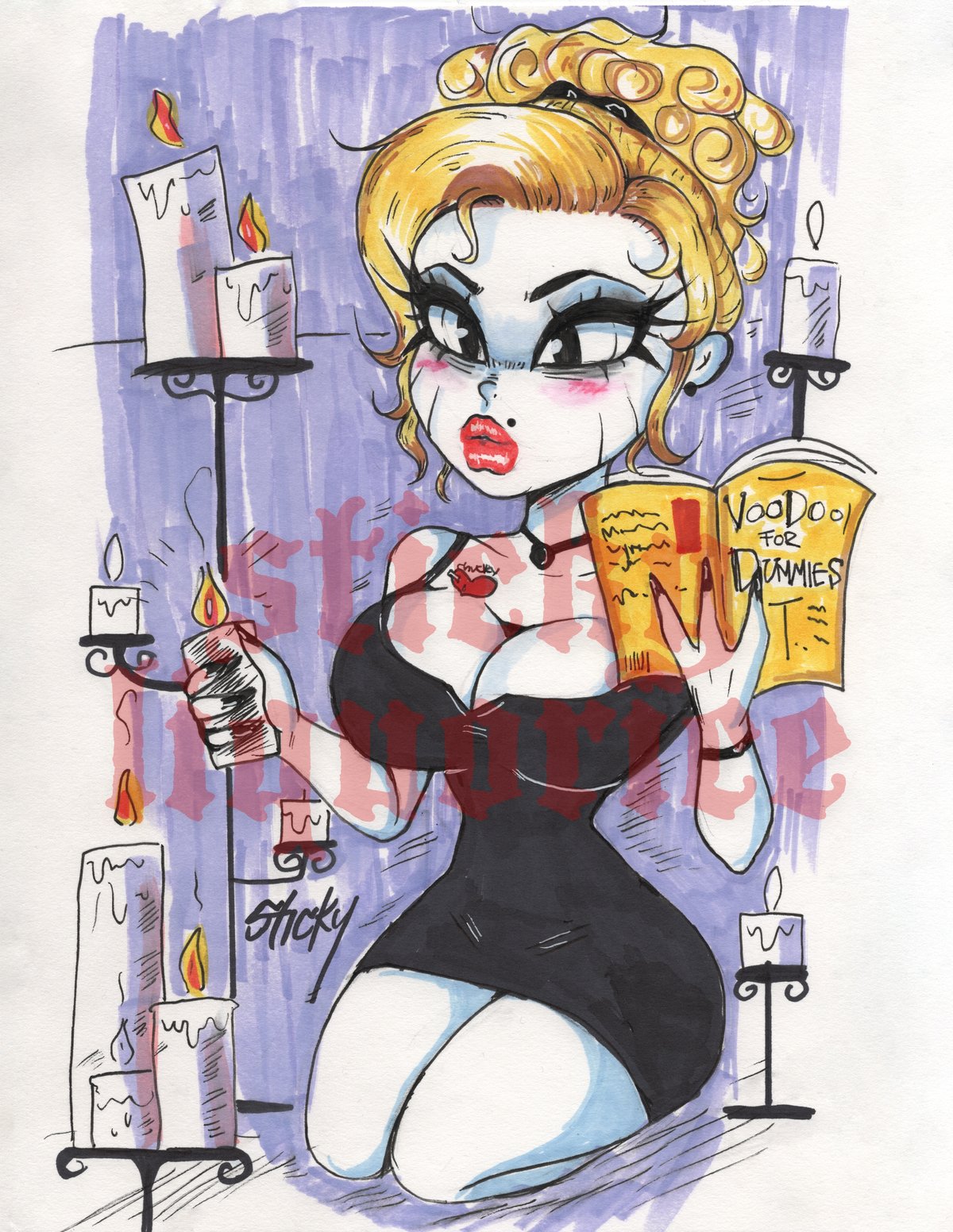 Image of TIFFANY VALENTINE VOODOO PRINT