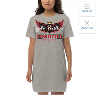 Image 2 of BOSSFITTED Red Logo Born Pressure Cotton T-Shirt Dress