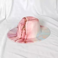NEW ABSTRACT FEDORA-PINK
