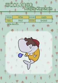 [In-stock] Fanmade Whalebur Keychain