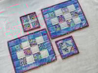 Image 2 of Fun Squares Small Placemat & Coasters 