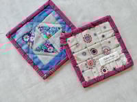 Image 4 of Fun Squares Small Placemat & Coasters 