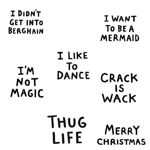 Image of Custom Embroidered Words T-Shirts