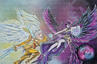 Morgana und Kayle League of Legends Poster