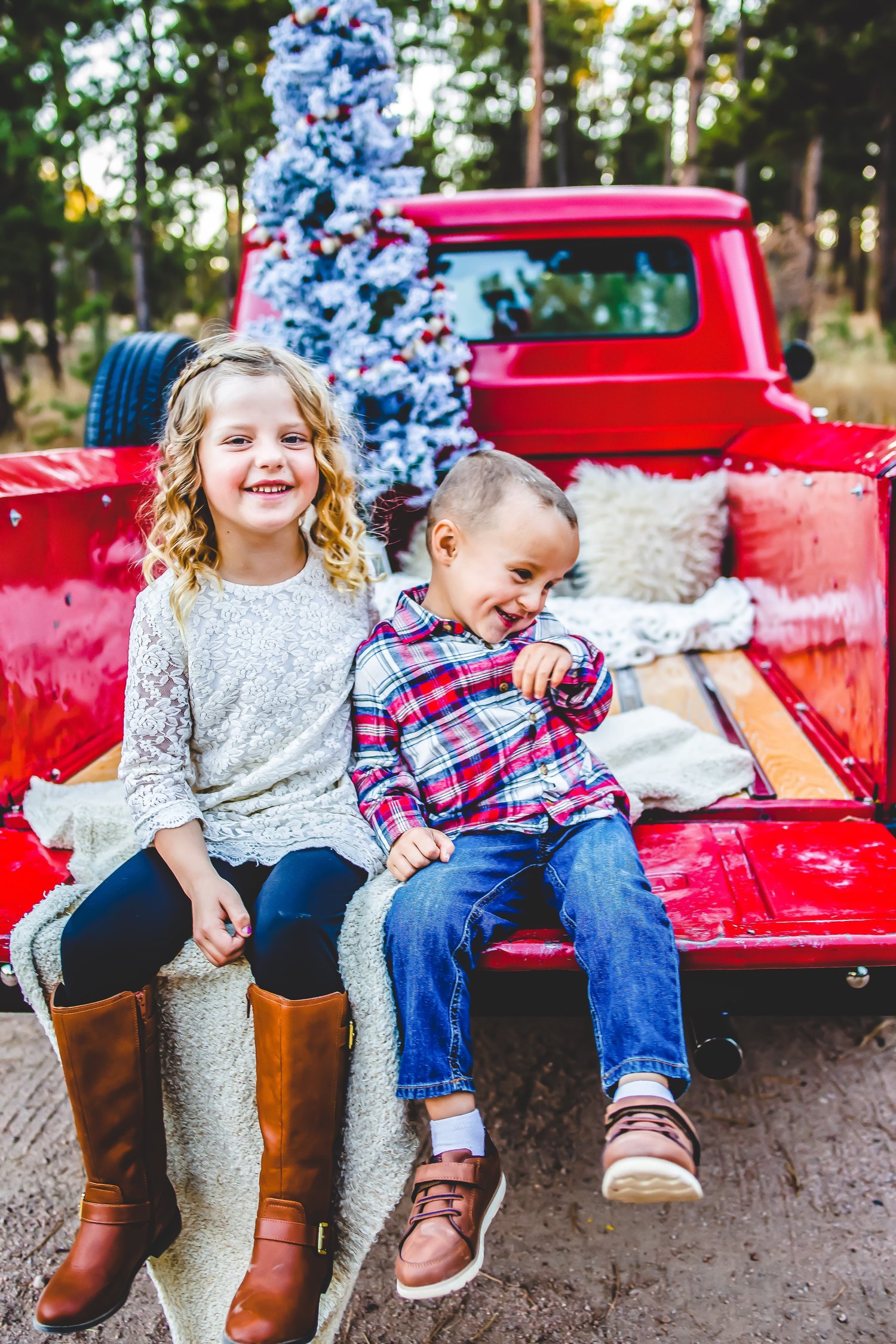 Image of Red Truck Christmas mini