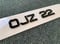 Image of 50MM 4D RAISED PLATE - GLOSS BLACK -METRO FONT