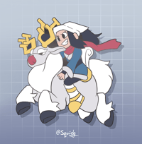 Pokémon Legends Arceus "Riding Wyrdeer" Hard Enamel Pin