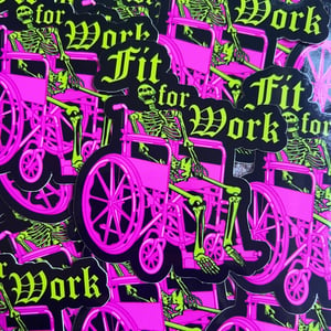 Image of Fit for Work Vinyl Stickers