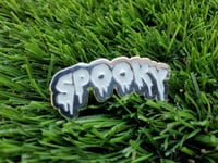 Solid Platinum "SPOOKY" Pin