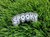 Flooded Platinum "SPOOKY" Pin