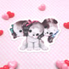 Three Head Pup Cerberus 3" Waterproof Vinyl Sticker