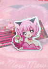Tokyo Mew Mew 90s Ichigo 3" Waterproof Vinyl Sticker
