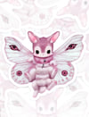 Moth Rabbit 3" Waterproof 3" Waterproof Vinyl Sticker