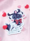 Mootant Two Headed Calf Cow 3" Waterproof Vinyl Sticker