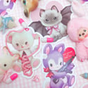 Bat Kitten 3" Waterproof Vinyl Sticker 