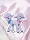 Lamb Conjoined Twins 3" Waterproof Vinyl Sticker