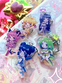 Image 2 of LAST CHANCE ♡  Tokyo Mew Mew Team 3" Acrylic Double Sided Charm Keychain