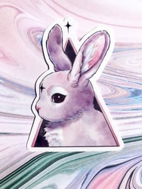 Image 3 of LAST CHANCE ♡ Pastel Goth Bunny 3" Waterproof Vinyl Sticker 