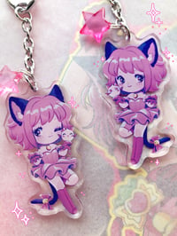 Image 3 of LAST CHANCE ♡  Tokyo Mew Mew Team 3" Acrylic Double Sided Charm Keychain