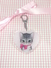 LAST CHANCE  ♡ Kitsch Kitten 2.5" Acrylic Charm Keychain