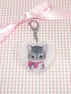 LAST CHANCE ♡ Kitsch Kitten 2.5" Acrylic Charm Keychain