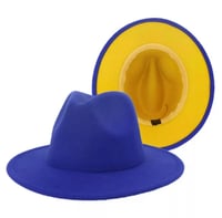 ROYAL BLUE/ MUSTARD BOTTOM