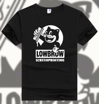 LOWBROW Screen Printing logo shirt (white ink)