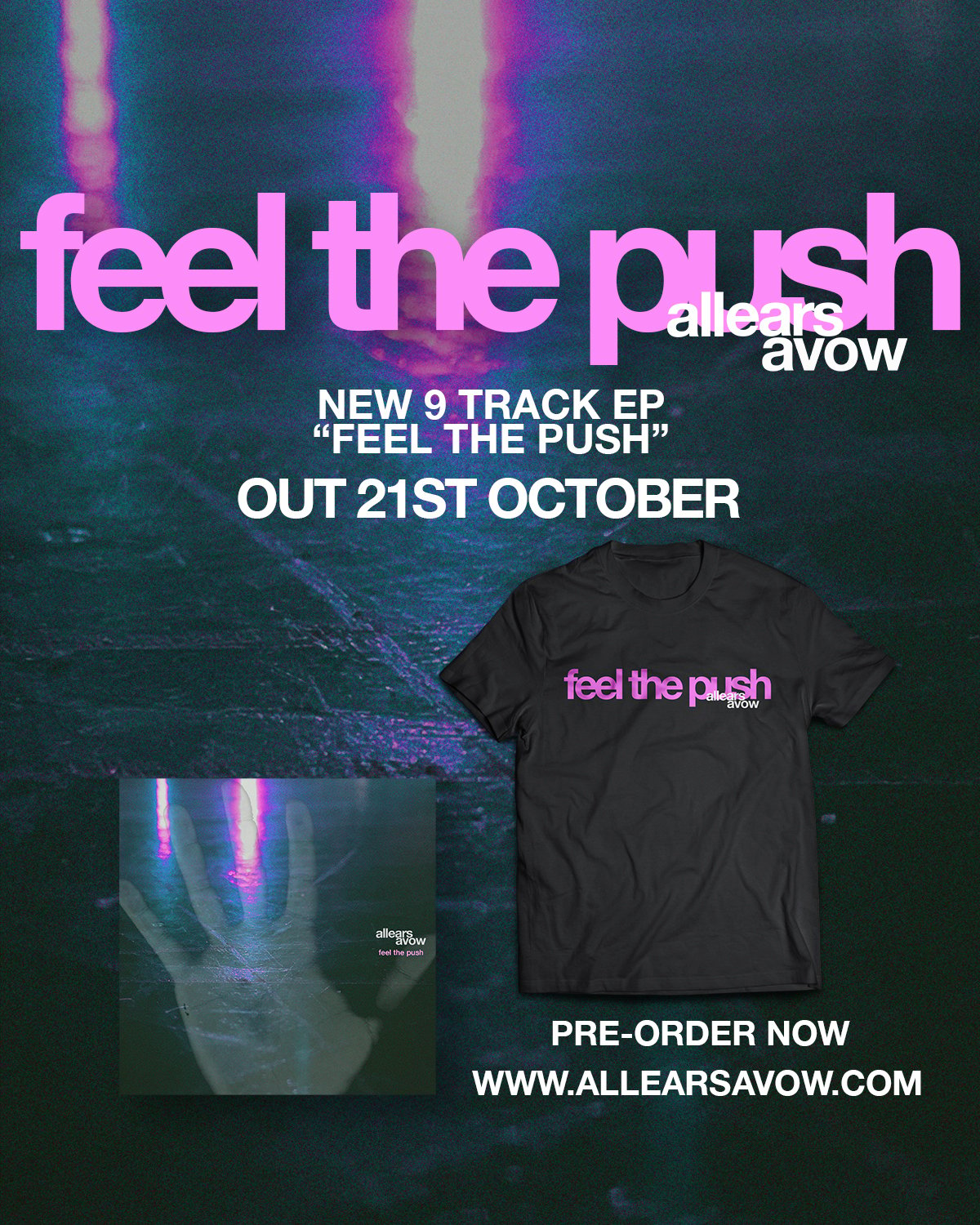 Image of Feel The Push - T-Shirt and CD bundle