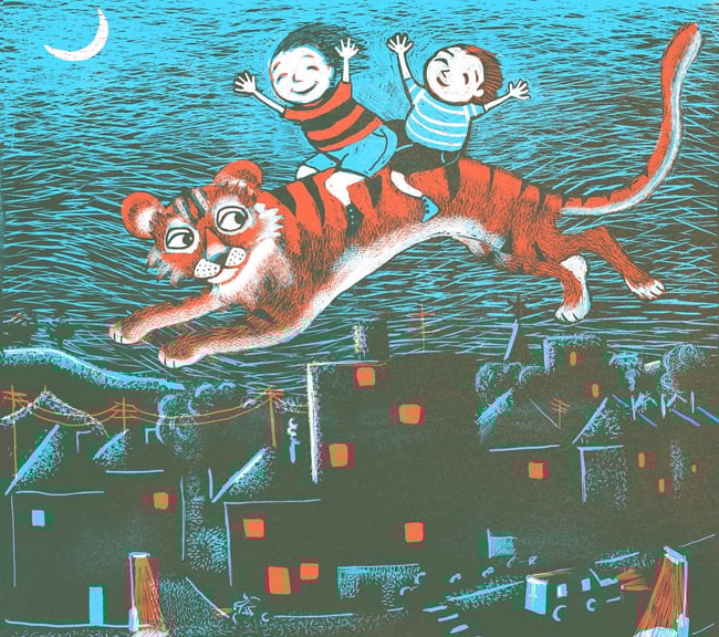 Sky Tiger Giclée Print