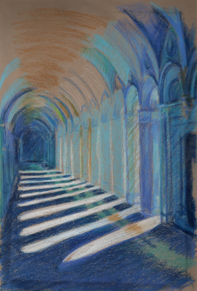 Venetian Colonnades Giclée Print