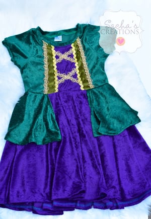 Image of Child's Winifred Sanderson Inspired Dress 