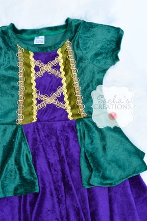 Image of Child's Winifred Sanderson Inspired Dress 